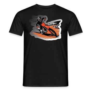 Dirt-Geschwindigkeit - Männer T-Shirt - Schwarz - Vorne - AI Model Male 178 light (178cm)