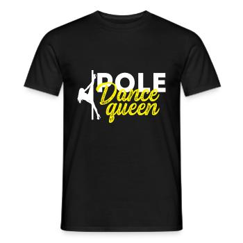 Pole Dance Queen Dance Choreographer Gift - Men's T-Shirt - black - Front - AI Model Male 178 light (178cm)