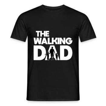 Father's Day Gift Dad Dad Walking Dad Kids - Men's T-Shirt - black - Front - AI Model Male 178 light (178cm)