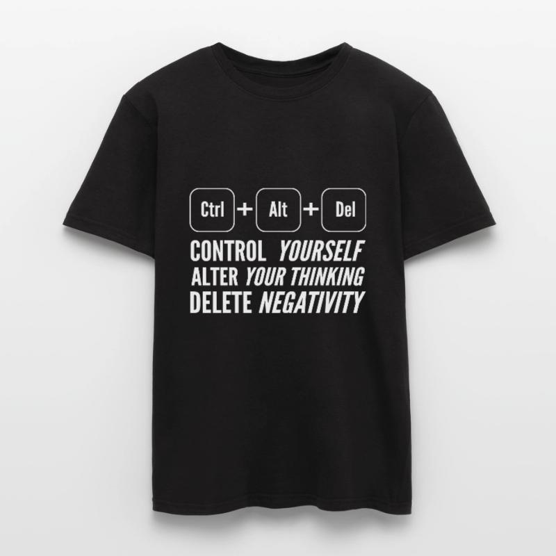 Strg + Alt + del Ängstlich oder ängstlich. Geschen Männer T-Shirt