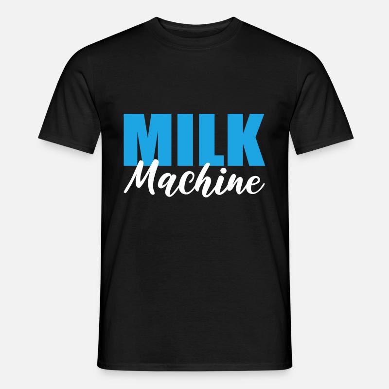 Milchmaschine Stillende Mutter Gift - Männer T-Shirt - Schwarz
