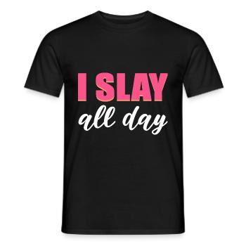 Den ganzen Tag töten. Ziemlich introvertiert Gift - Männer T-Shirt - Schwarz - Vorne - AI Model Male 178 light (178cm)