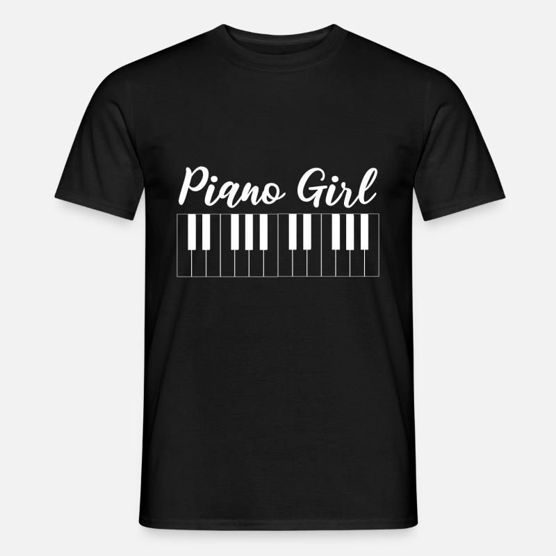 Klaviermädchen Orchestermitglied Gift - Männer T-Shirt - Schwarz