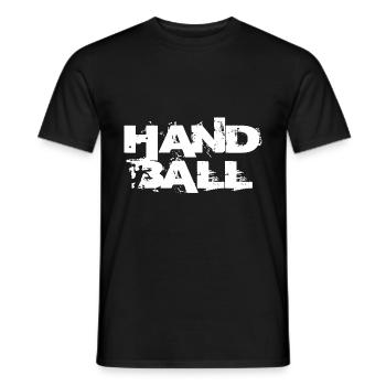 Handball T shirt - Men's T-Shirt - black - Front - AI Model Male 178 light (178cm)
