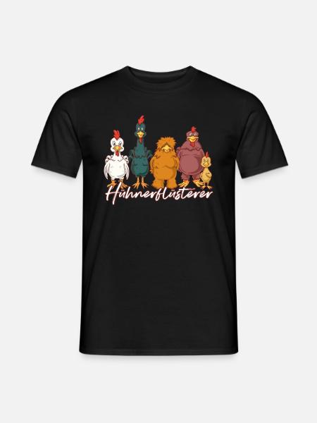Hühnerflüsterer - Männer T-Shirt - Schwarz