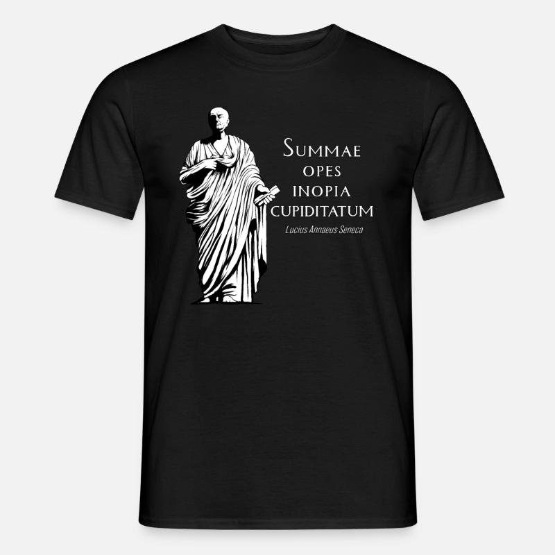 Latin - Summae Opes Inopia Cupiditatum - T-shirt homme - noir