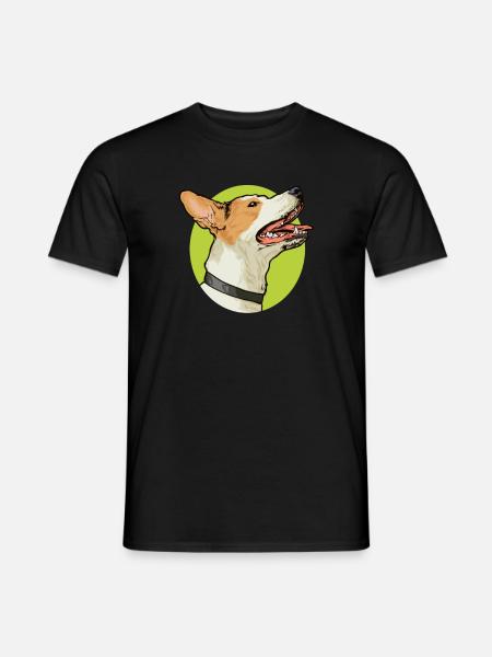 Drawing - Jack Russell - Men's T-Shirt - black