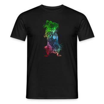 Colorful Degu - Men's T-Shirt - black - Front - AI Model Male 178 light (178cm)