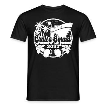 Cruise Squad 2023 Croisière Famille Amis Vacances - T-shirt homme - noir - Devant - AI Model Male 178 light (178cm)