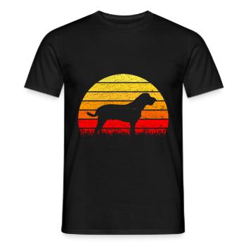 Broholmer Sonnenaufgang Silhouette - Männer T-Shirt - Schwarz - Vorne - AI Model Male 178 light (178cm)