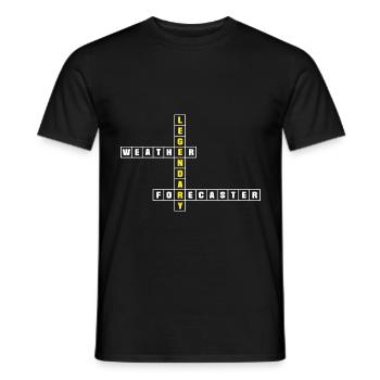 Météorologie Météorologue Météo légendaire - T-shirt homme - noir - Devant - AI Model Male 178 light (178cm)