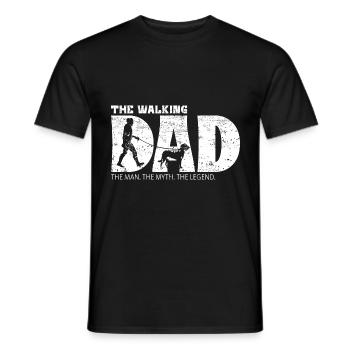 Beauceron Dog Dog Saying Dad Papa Master - Men's T-Shirt - black - Front - AI Model Male 178 light (178cm)