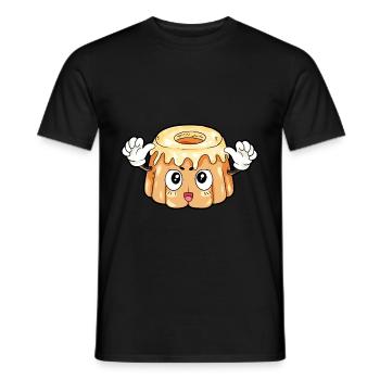 Pudding Essen Feinschmecker Geschenk - Männer T-Shirt - Schwarz - Vorne - AI Model Male 178 light (178cm)