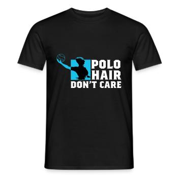 Polo Haar Schwimmer Geschenk - Männer T-Shirt - Schwarz - Vorne - AI Model Male 178 light (178cm)