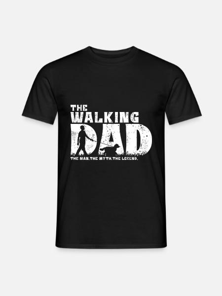 Cockapoo Hund The Walking Papa Lustig Geschenk - Männer T-Shirt - Schwarz