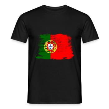 Portugal - T-shirt homme - noir - Devant - AI Model Male 178 light (178cm)