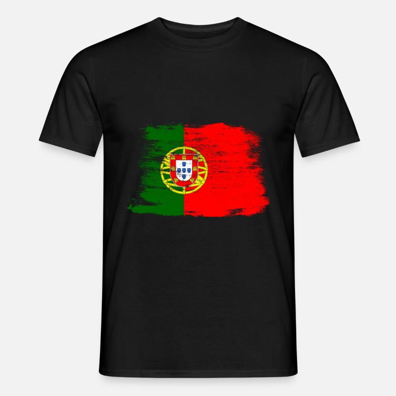 Portugal - Männer T-Shirt - Schwarz
