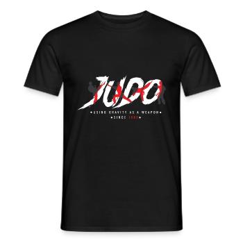 Schwerkraft als Waffe Kampfkunstliebhaber. Geschen - Männer T-Shirt - Schwarz - Vorne - AI Model Male 178 light (178cm)