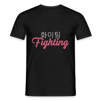 Kampf! Optimistische Person Geschenk - Männer T-Shirt - Schwarz - Vorne - AI Model Male 178 light (178cm)
