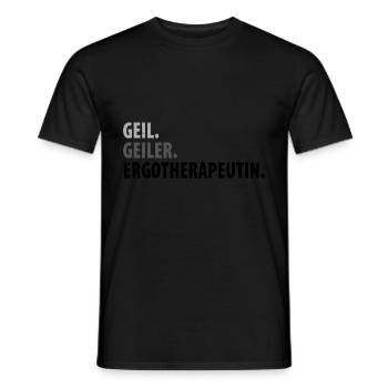 ERGOTHERAPEUTIN ERGOTHERAPIE - Männer T-Shirt - Schwarz - Vorne - AI Model Male 178 light (178cm)