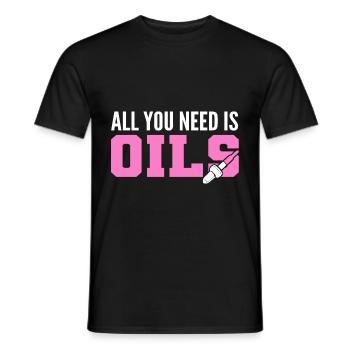 You Need Oils Seller Gift - Men's T-Shirt - black - Front - AI Model Male 178 light (178cm)