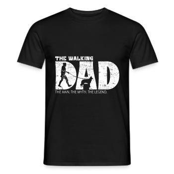 Groenendael The Walking Dad - T-shirt homme - noir - Devant - AI Model Male 178 light (178cm)