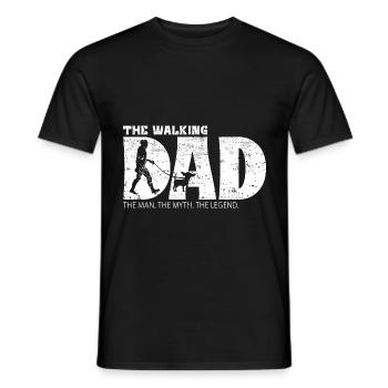 Chihuahua Le Walking Papa - T-shirt homme - noir - Devant - AI Model Male 178 light (178cm)