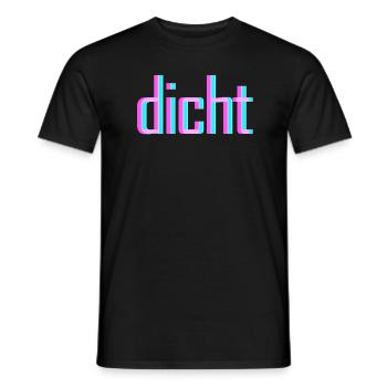 Hacke Dicht Rave Techno Goa Saufen Acid Berlin - Männer T-Shirt - Schwarz - Vorne - AI Model Male 178 light (178cm)