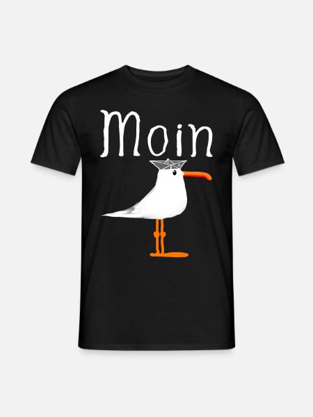 Moin Norddeutschland Super Geschenkidee - Männer T-Shirt - Schwarz