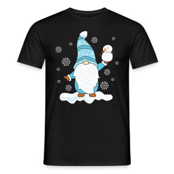 Noël Noël Gnomies - T-shirt homme - noir - Devant - AI Model Male 178 light (178cm)