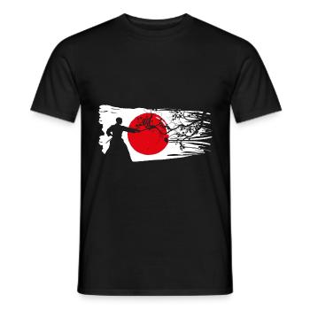 Kendo Japanese Martial Arts Kenjutsu Kendoka - Men's T-Shirt - black - Front - AI Model Male 178 light (178cm)