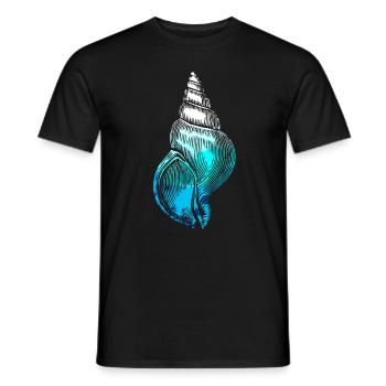 Vie marine sous-marine Seashell mer profonde - T-shirt homme - noir - Devant - AI Model Male 178 light (178cm)