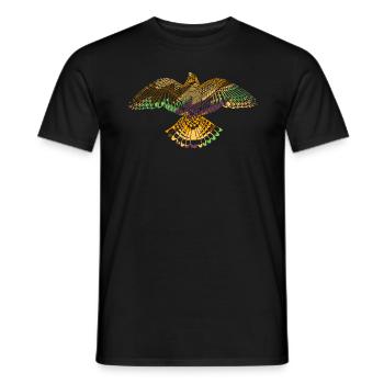 Aigle d'Amérique Faucon Indien d'Amérique - T-shirt homme - noir - Devant - AI Model Male 178 light (178cm)
