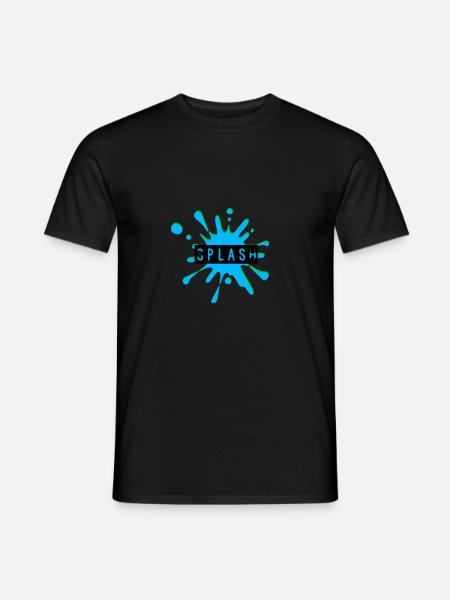 splash Design by (flower coffee) - Men's T-Shirt - black