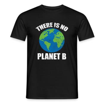 There Is No Planet B - Men's T-Shirt - black - Front - AI Model Male 178 light (178cm)