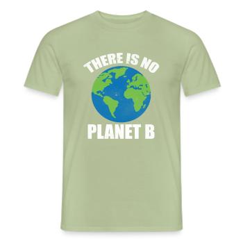 There Is No Planet B - Männer T-Shirt - Sage - Vorne - AI Model Male 178 light (178cm)