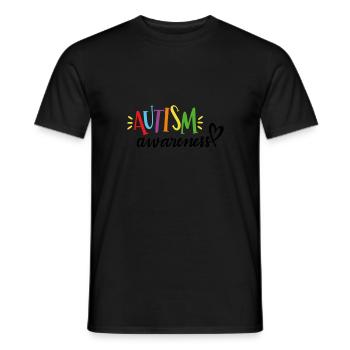 Autism awareness - Men's T-Shirt - black - Front - AI Model Male 178 light (178cm)