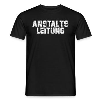 Anstaltsleitung - Männer T-Shirt - Schwarz - Vorne - AI Model Male 178 light (178cm)