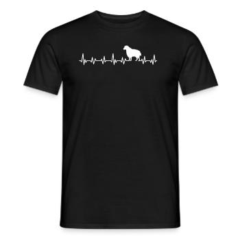 Battement de coeur d'agriculteur de moutons - T-shirt homme - noir - Devant - AI Model Male 178 light (178cm)