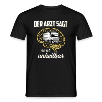 Der Arzt Sagt Unheilbar LKW - Männer T-Shirt - Schwarz - Vorne - AI Model Male 178 light (178cm)