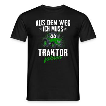 Traktor Fahren Traktoren - Männer T-Shirt - Schwarz - Vorne - AI Model Male 178 light (178cm)