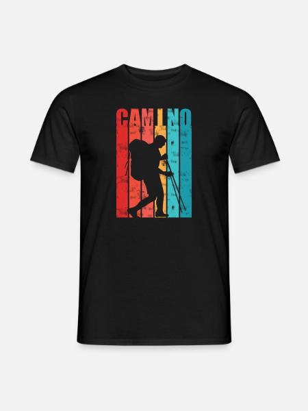 Way of St. James Camino de Santiago gift for pilgrims - Men's T-Shirt - black