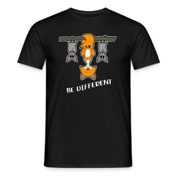 Be Different - Men's T-Shirt - black - Front - AI Model Male 178 light (178cm)