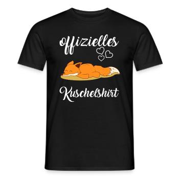 Offizielles Kuschelshirt Ich mag halt einfach Füch - Männer T-Shirt - Schwarz - Vorne - AI Model Male 178 light (178cm)