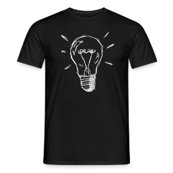 Leuchtende Lampe - Männer T-Shirt - Schwarz - Vorne - AI Model Male 178 light (178cm)