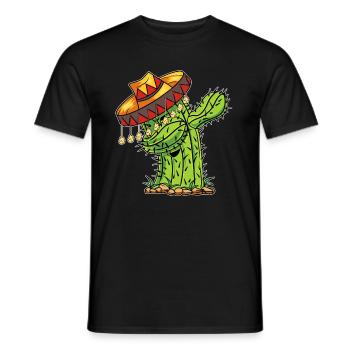 Cinco de Mayo Mexikanischer Dabbing kaktus Mexico - Männer T-Shirt - Schwarz - Vorne - AI Model Male 178 light (178cm)