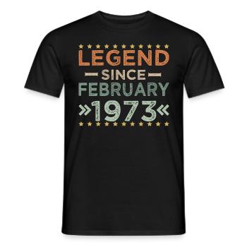 Cadeau d’anniversaire 1973 50e anniversaire - T-shirt homme - noir - Devant - AI Model Male 178 light (178cm)