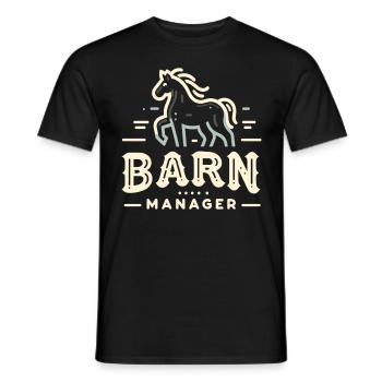 Scheunen-Manager - Männer T-Shirt - Schwarz - Vorne - AI Model Male 178 light (178cm)