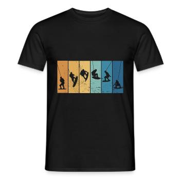 Wakeboard Ski nautique Wakeboard Wakeboard Wakeboard - T-shirt homme - noir - Devant - AI Model Male 178 light (178cm)