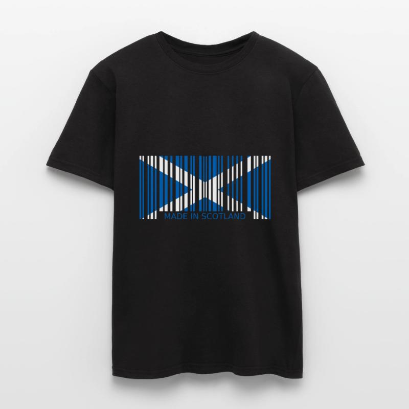 Ecosse Code à barres made in Drapeau Blason T-shirt homme